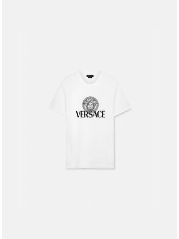 T-SHIRT IN JERSEY DI COTONE, 1W000, small