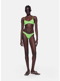 BIKINI IN LYCRA CON LOGO, 647 ACID GREEN, thumb