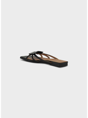 SANDALI PIATTI BUTTERFLY, 099 BLACK, small