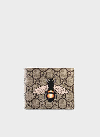 PORTA CARTE IN TESSUTO GG SUPREME CON APE, 8666, small