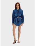 ABITO CORTO IN DENIM LAVAGGIO PULITO, 01, thumb