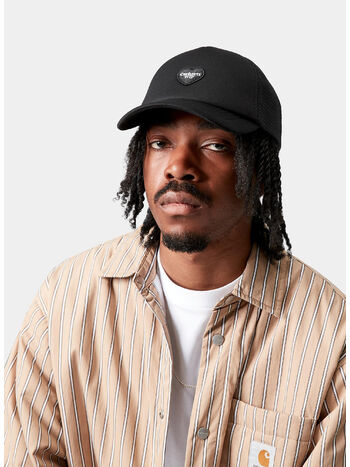 CAPPELLO TRUCKER HEART PATCH, 89XX BLACK, small