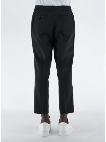 PANTALONE ELASTICATED, 001 BLACK, small