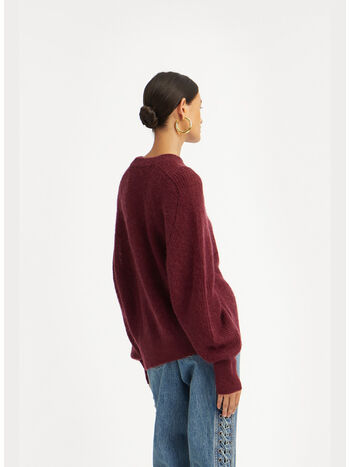 MAGLIONE GIROCOLLO LEGGERO IN MAGLIA, 2734 ZINFANDEL, small