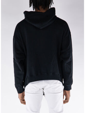 FELPA HOODIE FLARE ZIP-UP, BLACK, small