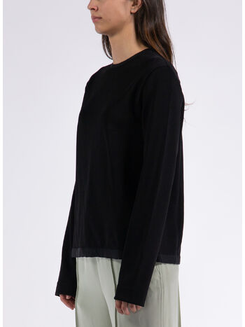 PULLOVER CREW NECK, 001 BLACK, small