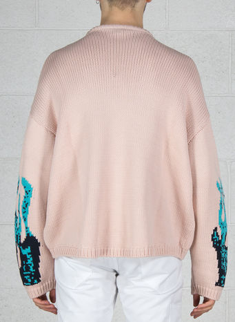 MAGLIONE LUKE FLAME, PINK, small