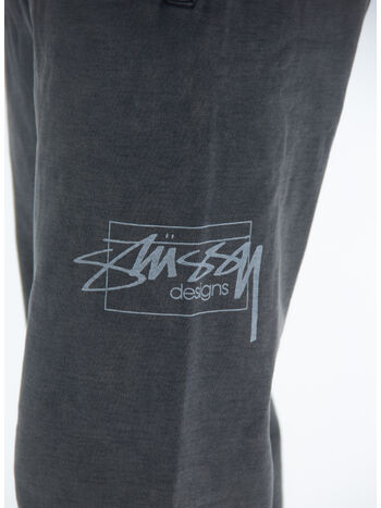 PANTALONE DYED STUSSY DESIGNS, BLACK, small