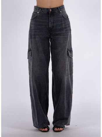JEANS BETHANY CARGO, L0790 SPIDER BLACK, small