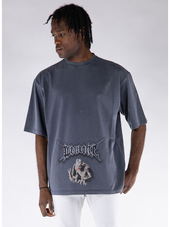 T-SHIRT VINTAGE MONSTER PRINT, NAVY, small