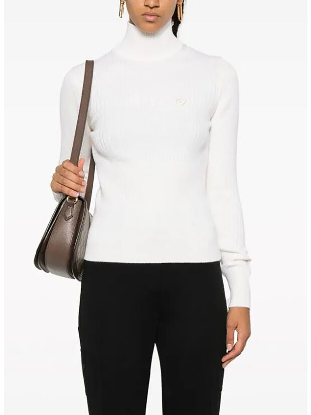 PULLOVER RIB HIGH NECK, 05 WHITE, large