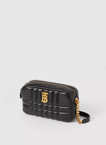 BORSA CAMERA BAG LOLA PICCOLA IN PELLE, BLACK, small