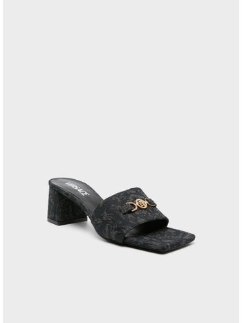 SANDALO MULE T55 JACQUARD BAROCCO, 1B00V BLACK VERSACE GOLD, small