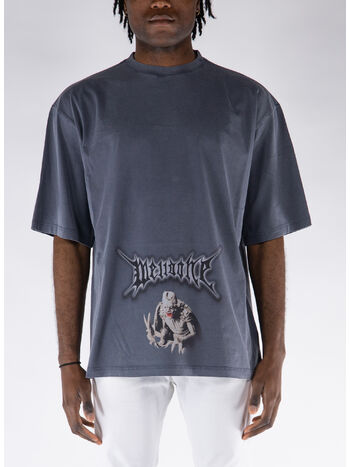 T-SHIRT VINTAGE MONSTER PRINT, NAVY, small