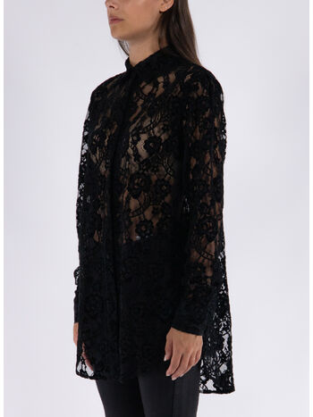 CAMICIA THE UP LACE, BLACK, small