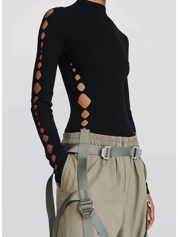 PULLOVER SNAKE DIAMOND SKIVVY, BLACK, small