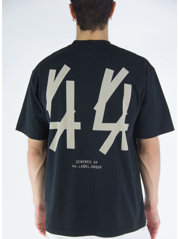 T-SHIRT FIT MAX JERSEY, P113 CLACK/44SOLID SAND PRINT, small