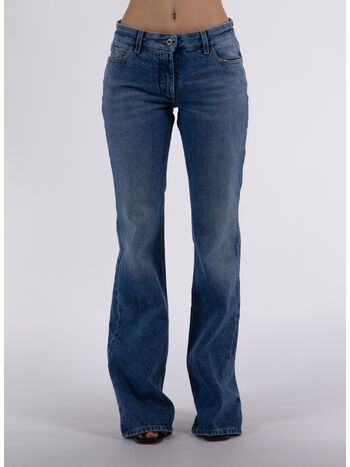 PANTALONE SLIM FLARED 5 TASCHE, 4500 BLUE, small