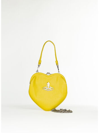 BORSA BELLE HEART FRAME, E406 YELLOW, small