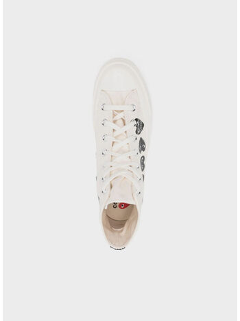 SCARPA MULTI HEART CHUCK TAYLOR 70 HIGH UNISEX, WHITE, small