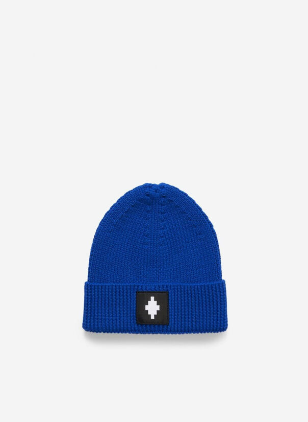 CAPPELLO CROSS PATCH BEANIE, 4501BLUEWHITE, large