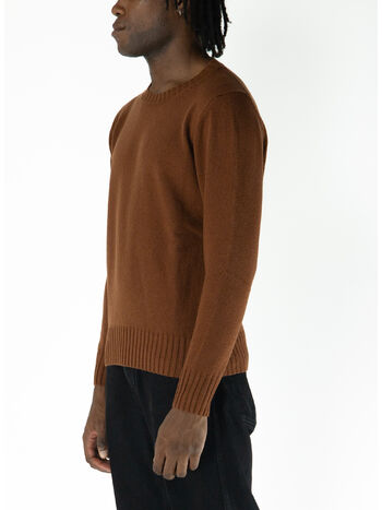MAGLIONE GIROCOLLO AAPPIO, 80 MARRONE, small