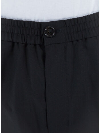 PANTALONE ELASTICATED, 001 BLACK, small