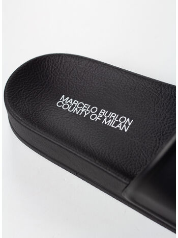 CIABATTA COUNTY CROSS SLIDER, 1001 BLACK WHITE, small
