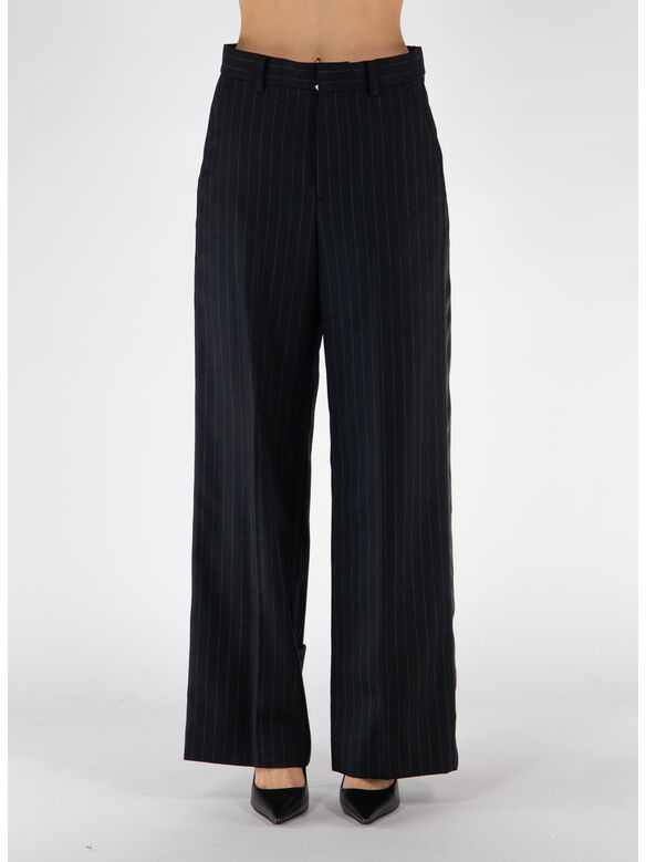 PANTALONE CHALK STRIPE, 001 BLACK, medium