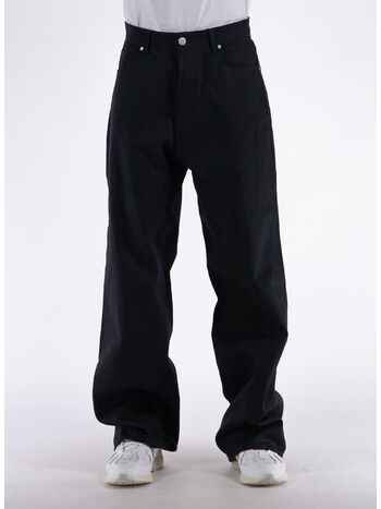 JEANS WIDE, D02-RR7276 BLACK DENIM RAW, small