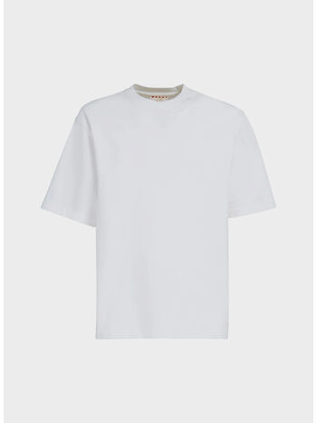 T-SHIRT OVERSIZE IN COTONE BIOLOGICO, 00W01 LYLY WHITE, small