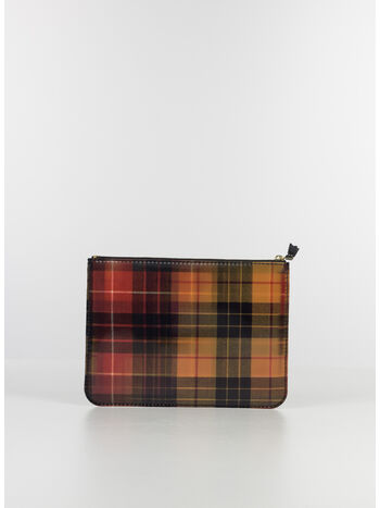 PORTAFOGLIO WALLET LENTICULAR TARTAN UNISEX, RED/YELLOW, small