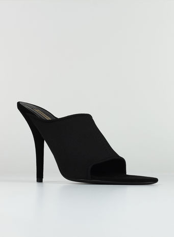 KNIT MULE 110MM HEEL, BLACK, small