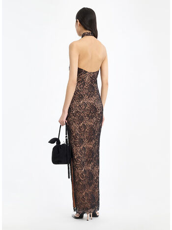 ABITO LACE HALTERNECK, 100 BLACK, small