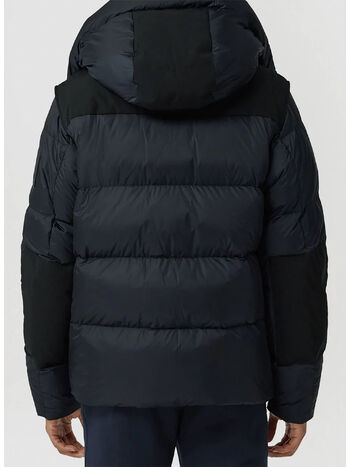 PIUMINO CON CAPPUCCIO E MANICHE STACCABILI, A1222 NAVY, small