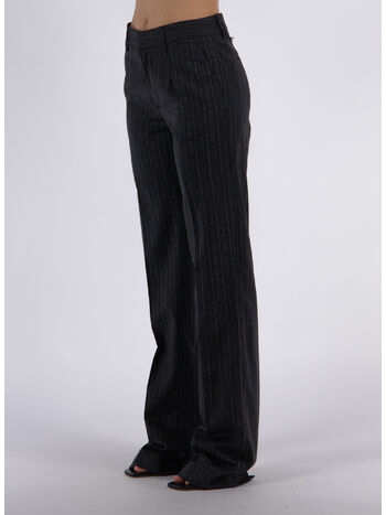 PANTALONE SARTORIALE GESSATO, 1665 DARK GREY, small