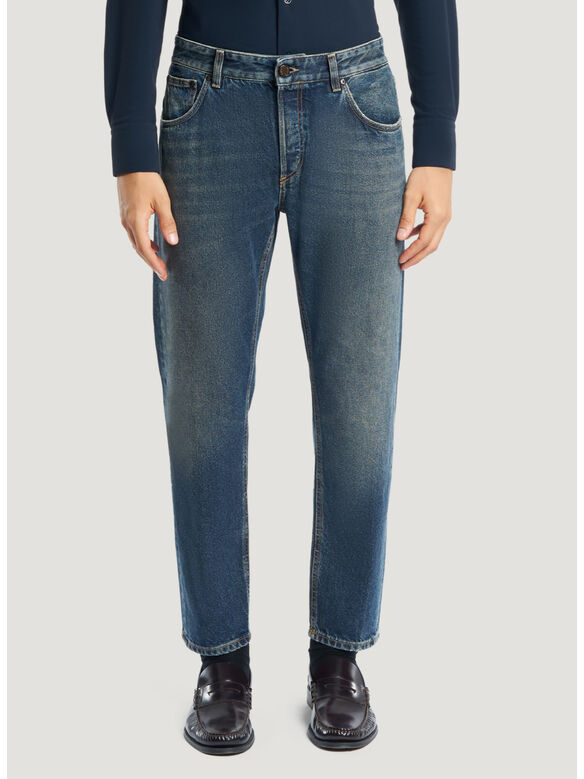 PANTALONE COTTON DENIM, MN32 DENIM, medium