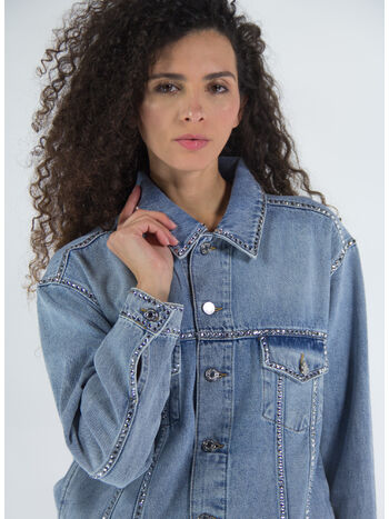 GIACCA CRYSTALLIZED DENIM, , small