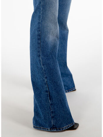 PANTALONE SLIM FLARED 5 TASCHE, 4500 BLUE, small