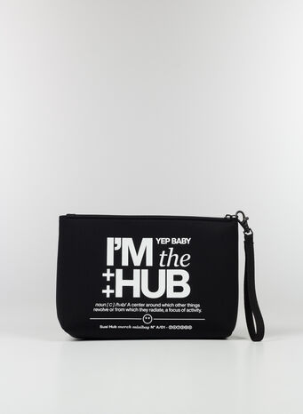 POCHETTE I'M THE HUB, BLACKWHITE, small