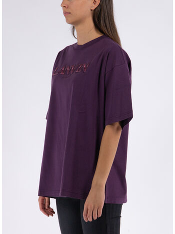 T-SHIRT CURB EMBROIDERED OVERSIZED, 781 CASSIS, small