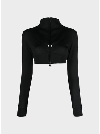 FELPA MAXI RIB TRACKSUIT CROPPED, 9999 BLACK, small
