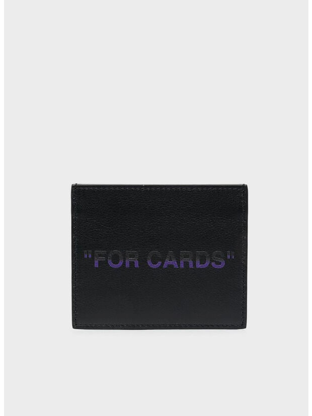 PORTACARTE QUOTE CARD CASE, 1037 BLACK PURPLE, large
