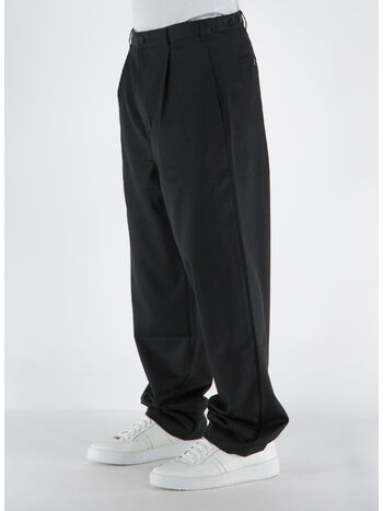 PANTALONE VOLUME PLEATED TROUSER, BLAC BLACK, small