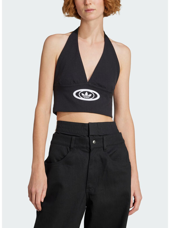 TOP CAMPUS 2000 CON SCOLLO A V, BLACK, medium