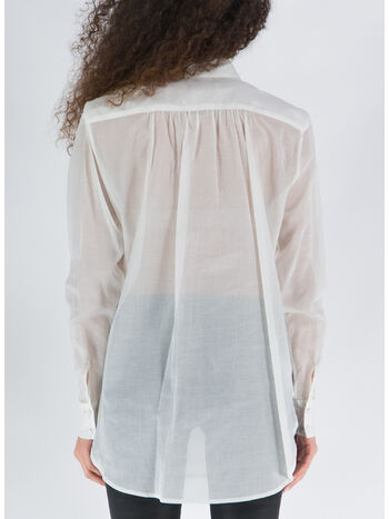 CAMICIA THE UP MUSSOLINA, WHITE, small