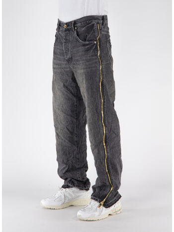 JEANS FULL SIDE ZIP, FSZB BLACK, small