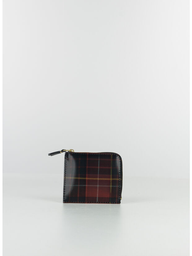 PORTAFOGLIO WALLET LENTICULAR TARTAN, RED/GREEN, large