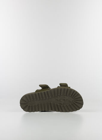 SANDALO PLATFORM DOPPIO CINTURINO PERNI 11 MUD, 41997OLIVE, small