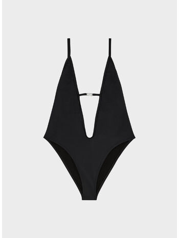 COSTUME DA BAGNO IN NYLON CON SCOLLATURA PROFONDA, 9XX, small